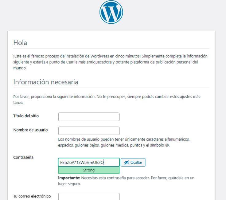Pasos siguientes para la instalación